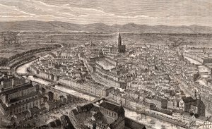 Strasbourg - Bas-Rhin, in Alsace - Engraving in 