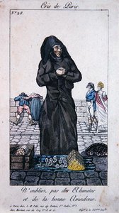 Street Vendor of Matches and Kindling wood, early 19th century by French School