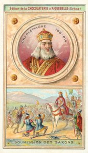Submission of the Saxons to Charlemagne, 785 by French School