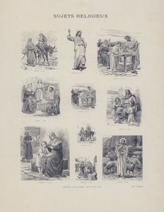 Religious Subjects (engraving) by French School