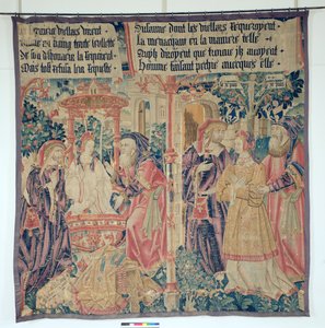 Susanna and the Elders, central panel from the Story of Susanna by French School