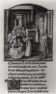 The Death of Edward III, King of England at Shene Castle, from Froissart