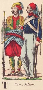 Turks, Soldiers by French School