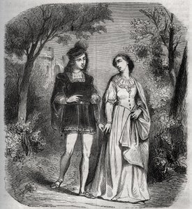 Sometimes they walked together in the park: Francesca de Rimini by French School