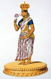 Tchitralekha wife of Kouvera, engraved by C. de Motte by French School