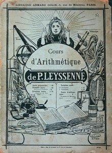Textbook cover for an arithmetic Course by P. Leysenne, published by Librairie Armand Colin, Paris