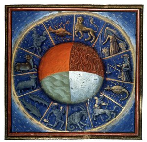 The 4 Elements and the Zodiac, c.1450 (miniature)