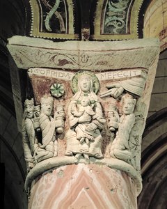 The Adoration of the Magi, column capital by French School