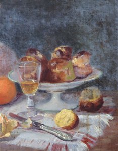The Afternoon snack with brioches by French School