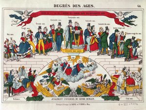 The Ages of Men and Women, Imagerie Gangel, Metz, mid 19th century