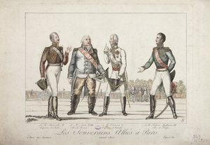 The Allied Sovereigns in Paris, 1815 by French School