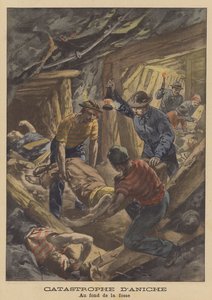 The Aniche coal mine disaster, France by French School