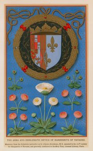 The Arms and Emblematic devices of Marguerite of Navarre by French School