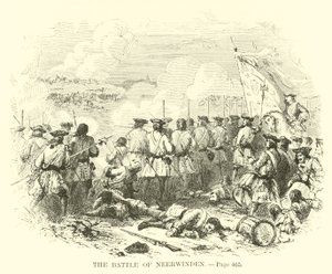 The Battle of Neerwinden by French School