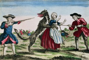 The Beast of Gevaudan, published by Basset, 1764