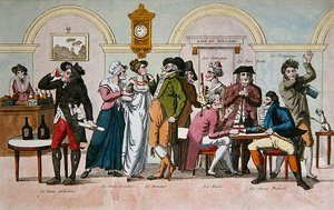 The Cafe des Comediens in Paris, early 19th century