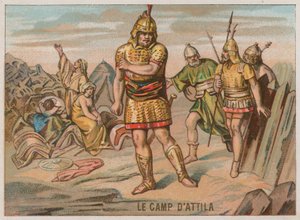 The Camp of Attila the Hun by French School