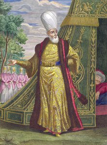 The Chief Janissary, from the Recueil destampes sur les Costumes du Levant, engraved by Gerard Jean Baptiste Scotin (1707-08)