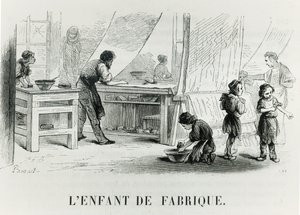 The Child of the Factory by French School