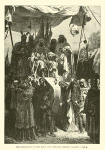 The Christians of the Holy City Defiling Before Saladin by French School
