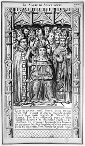 The Consecration of St. Louis in 1226 by French School