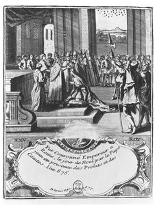 The Coronation of Charles the Bald in 875 by French School