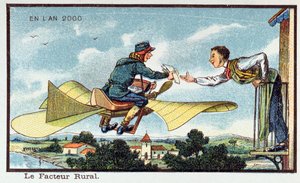 The Country Postman in the year 2000, c. 1913
