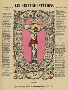 The Crucifixion of Jesus and the Stations of the Cross by French School
