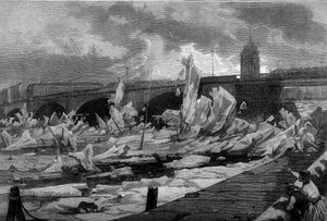 The Debacle (Frost) of the Neva River at St. Petersburg by French School