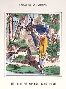 The Deer Seeing Himself in the Water, from 