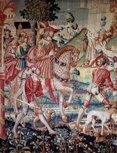 The Departure of the Prodigal Son, Tapestry of Wool and Silk, Made in Tournai around 1520. Paris, National Museum of the Middle Ages, Thermes de Cluny