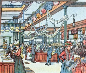 The Department Store, illustration from Cours Schweiter by French School