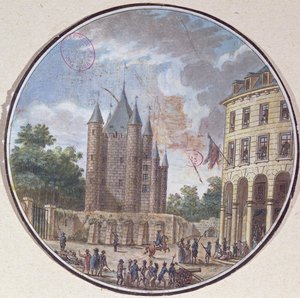 The Donjon of the Temple, Paris by French School