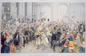 The Easter Procession of the Sacred Fire in Jerusalem, 1895 by French School