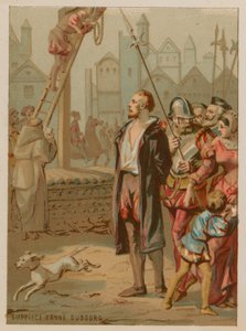 The Execution of Anne du Bourg by French School
