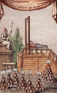 The Execution of Robespierre, 28th July 1794 by French School