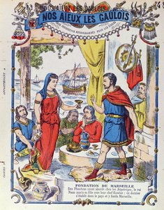 The Foundation of Marseille in 600 BC, from Nos Aieux les Gaulois by French School