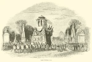 The Funeral Car (engraving) by French School