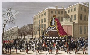 The Funeral Procession of Louis XVI and Marie-Antoinette, 21st January 1815 by French School