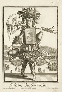 The Gardeners Costume, illustration from the Dictionnaire des Sciences by Denis Diderot
