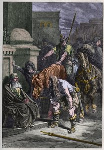 The Gauls in Rome - engraving from The history of France told to my grandchildren by Francois Guizot - 1872-1876