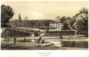 The Grand Trianon, seen from the canal in Versailles in 1857