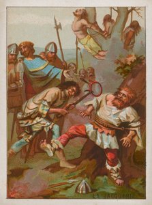 The Jacquerie peasants revolt during the Hundred Years War by French School