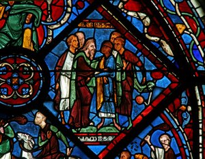 The Joseph Window: Jacob Rediscovers Joseph by French School