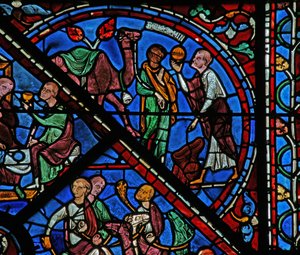 The Joseph Window: His Servant Shows Benjamin the Cup in His Sack by French School