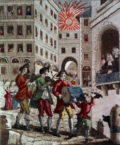 The Joy of the French People, celebrating the King and the Recall of Parliament, September 1788 by French School