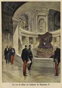 The King of Siam Visiting the Tomb of Napoleon I, Paris, 1897
