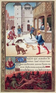 The Leper (after a 16th century manuscript) by French School