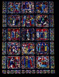 The Life of Christ, New Testament Cycle, lower half of window, c.1145-50