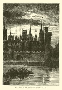 The Louvre in the Fourteenth Century by French School